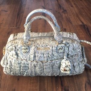 Miu Miu by Prada Snakeskin Bag with Lock